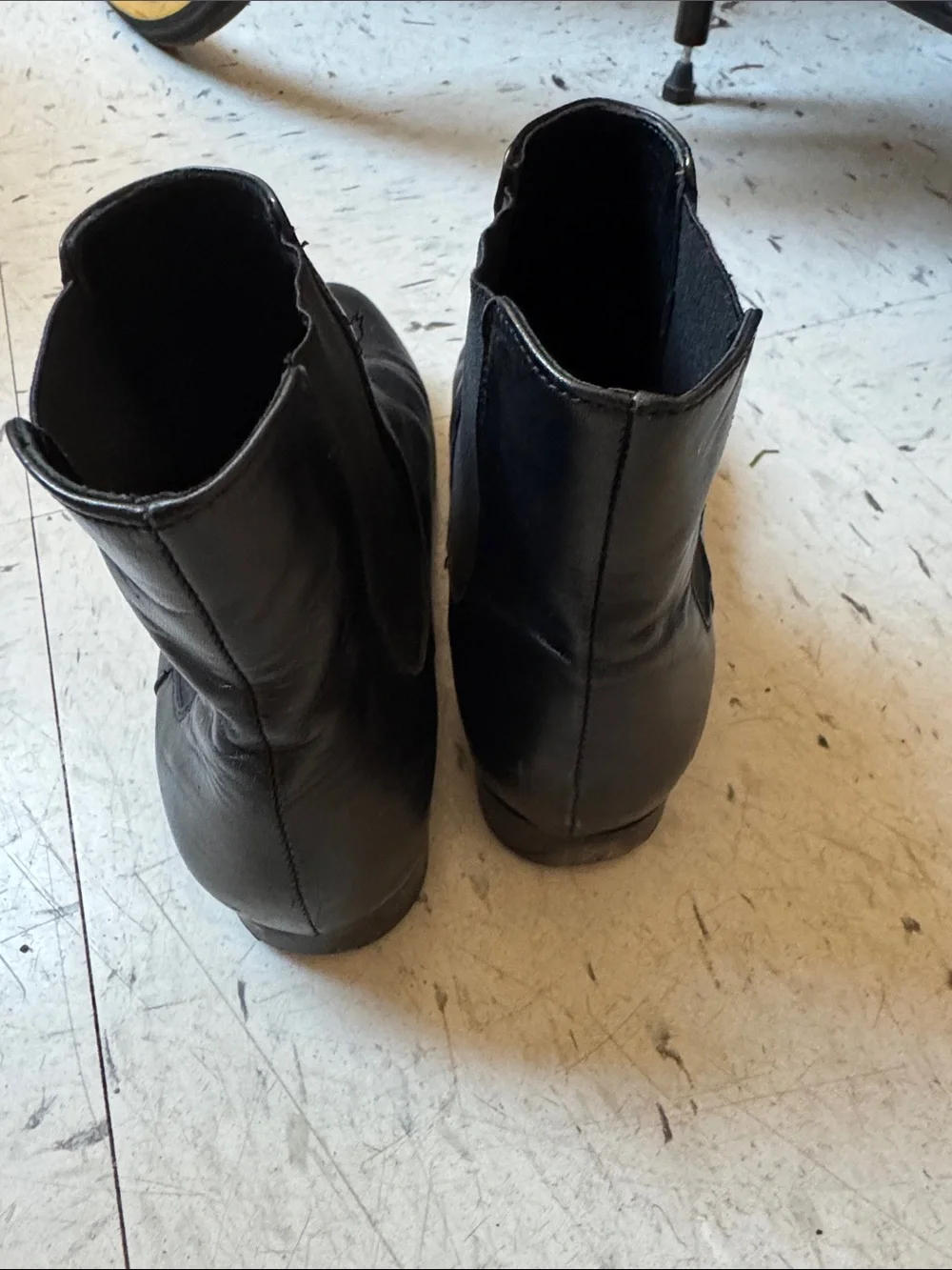 Men's Black Leather Chelsea Boots - Classic Slip-On Ankle Shoe